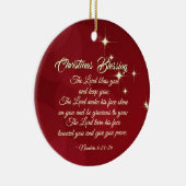 クリスマス賛美の主よ賛美よ数え6:24-26 セラミックオーナメント (右)