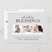 クリスマス賛美の写真数々のの祝日  シーズンポストカード (正面/裏面)