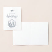 クリスマス賛美の宗教的出生箔 箔カード (ディスプレー)