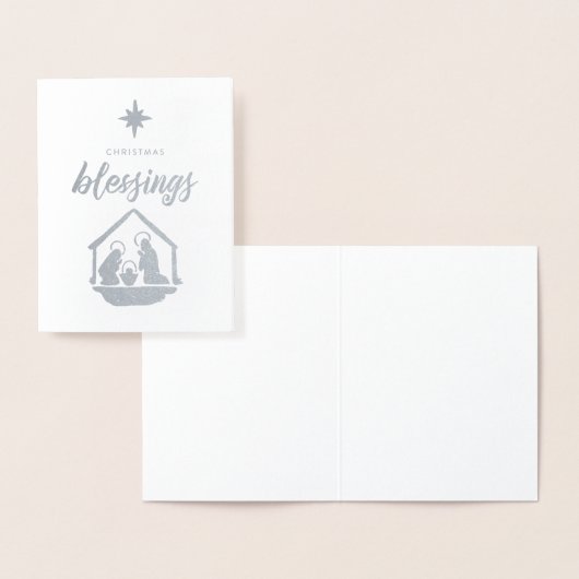 クリスマス賛美の宗教的出生箔 箔カード (ディスプレー)