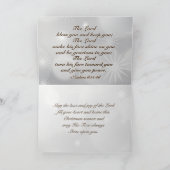 クリスマス賛美の数字6:24-26聖書の聖句 シーズンカード (内部)