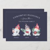 クリスマス賛美の格言ホリデーカード シーズンカード (正面/裏面)