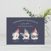 クリスマス賛美の格言ホリデーカード シーズンカード (スタンド正面)