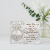 クリスマス賛美の聖書の第6節24-26 ポストカード (スタンド正面)