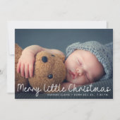 クリスマス賛美の誕生発表カード 案内状 (正面)