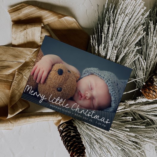 クリスマス賛美の誕生発表カード 案内状