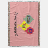 クリスマス賛美の スローブランケット (正面縦)