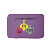 クリスマス賛美の バスマット (正面)