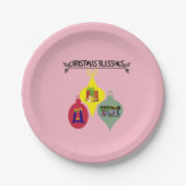 クリスマス賛美の ペーパープレート (正面)