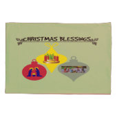 クリスマス賛美の 枕カバー (裏面-左)