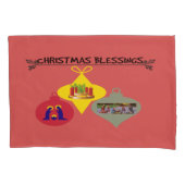 クリスマス賛美の 枕カバー (正面左)