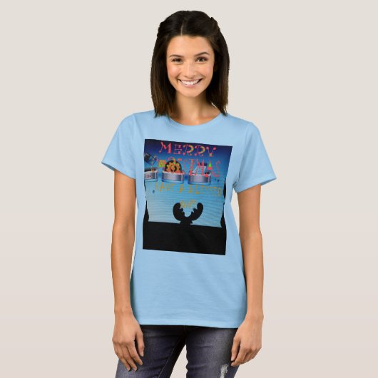 クリスマス賛美を楽しむ Tシャツ (正面フル)