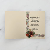 クリスマス賛美カード母とベビーイエス シーズンカード (内部)