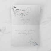 クリスマス賛美ズウォーターカラーフォトリース カード (内部)