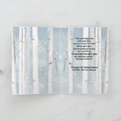 クリスマス賛美祈りの言葉の赤(鳥)ショウジョウコウカンチョウ シーズンカード (内部)