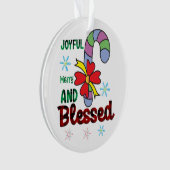 クリスマス贈りメリー物の楽し賛美み オーナメント (正面)