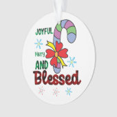 クリスマス贈りメリー物の楽し賛美み オーナメント (正面)