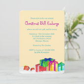 クリスマス贈答品交換パーティー 招待状 (スタンド正面)
