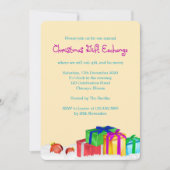 クリスマス贈答品交換パーティー 招待状 (正面)