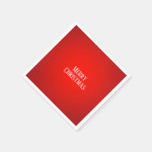 クリスマス赤いファイヤーボール スタンダードカクテルナプキン (角)