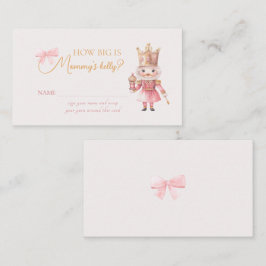 クリスマス赤ちゃんシャワーくるみクラッカーどのように大きいかママ エンクロージャーカード