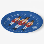 クリスマス赤と白のお菓子作り ペーパープレート (アングル)