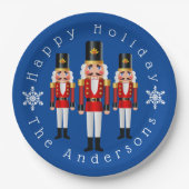 クリスマス赤と白のお菓子作り ペーパープレート (正面)