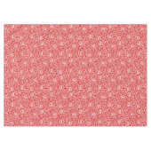 クリスマス赤と白のエレガント花の模様 テーブルクロス (正面(横))