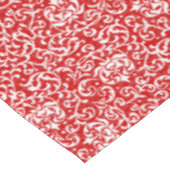 クリスマス赤と白のエレガント花の模様 テーブルクロス (アングル)