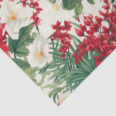 クリスマス赤と白の花の切り離し 薄葉紙 (詳細)