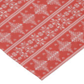 クリスマス赤と白の醜いセーター テーブルクロス (アングル)