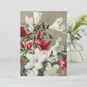 クリスマス赤と白りんご花 シーズンカード (スタンド正面)