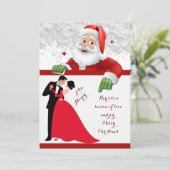 クリスマス赤と白カップル セーブザデート (スタンド正面)