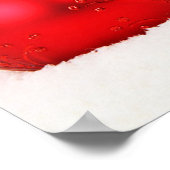 クリスマス赤と白ハッピーホリデーII ポスター (角)