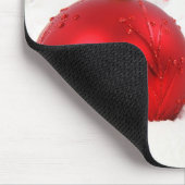 クリスマス赤と白ハッピーホリデーIIIマウス マウスパッド (コーナー)