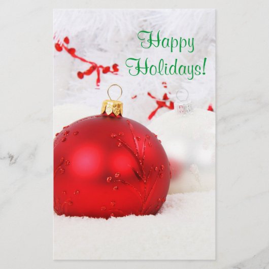 クリスマス赤と白ハッピーホリデーIV チラシ (正面)