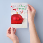 クリスマス赤と白ハッピーホリデーIV チラシ (ハンドル)