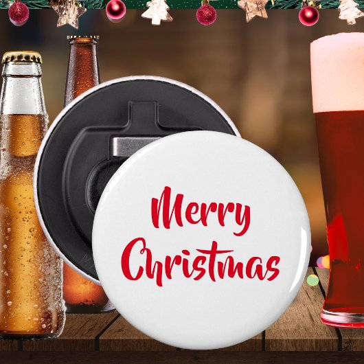 クリスマス赤と白フェスティバルホリデーメリークリスマス 栓抜き