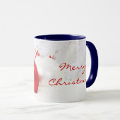 クリスマス赤と白メリークリスマスI マグカップ (正面右)