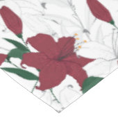 クリスマス赤と白ユリ テーブルクロス (アングル)