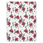 クリスマス赤と白ユリ テーブルクロス (正面)
