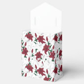 クリスマス赤と白ユリ フェイバーボックス (オープン)