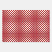 クリスマス赤と白休暇メリーと明るい ラッピングペーパーシート (正面2)