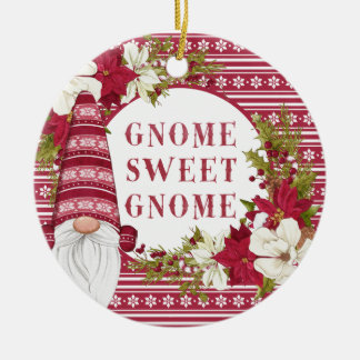 クリスマス赤と白格言 セラミックオーナメント