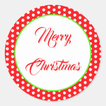 クリスマス赤と白水玉模様スポットパターン