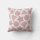 クリスマス赤と白装飾用クッション クッション (裏面)