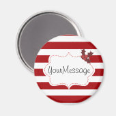 クリスマス赤と白魔法 マグネット (正面/裏面)