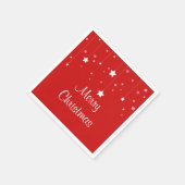 クリスマス赤と白 スタンダードカクテルナプキン (角)