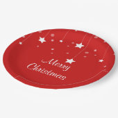 クリスマス赤と白 ペーパープレート (アングル)