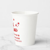 クリスマス赤と白 紙コップ (左)